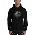 Black Christian hoodie sweatshirt with front faith graphic and kangaroo pocket