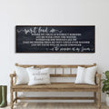 Framed canvas wall art with script text “Spirit lead me” and a worship verse quote